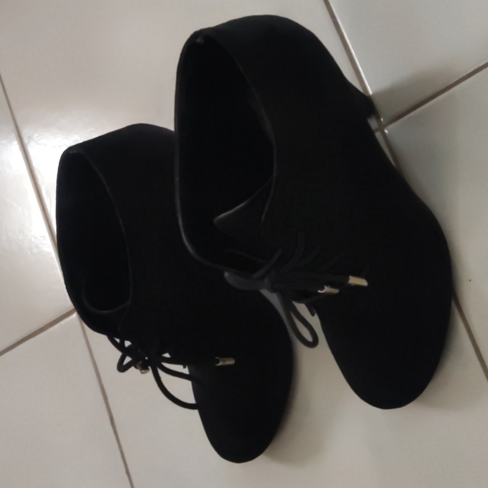 Black Suede Booties